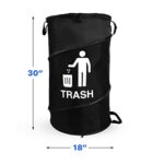 Gigco21 Gig Collections Large Durable Waterproof Combo pop up Recycle and Trash Collapsible Garbage containers, cans with Zipper Cover Great for Outdoor Indoor use -Camping, Party, Backyard, Beach