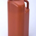 Large Male Urinal with Leak Proof Screw Cap Lid (3000 mL or 101 oz.) (Amber Color)