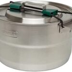Stanley Base Camp Cook Set for 4 | 21 Pcs Nesting Cookware Made from Stainless Steel & BPA Free Material | Incl Pot, lid, Cutting Board, Spatula, Plates, Spoons, Forks, Bowls, Dish Rack, Trivet