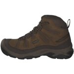 KEEN Men’s Circadia Mid Height Comfortable Waterproof Hiking Boots, Bison/Brindle, 15