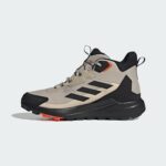 adidas Men’s Terrex Anylander Mid Top Rain.RDY Hiking Sneaker, Wonder Beige/Black/Semi Impact Orange, 10