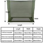 Aventik No-See-Um Premium Rectangular Camping Mosquito Net, The Ultra-Fine Mesh Olive-Green Easy to Carry&Easy Installation for Double Bed, Hammocks or Camping Use (82x40x69in/208x100x175cm)