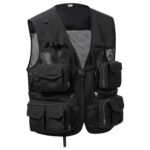BASSDASH Men’s Women’s Utility Fishing Cargo Vest Outdoor Safari Photography Work Vest with Multi Pockets Mesh Back FV14