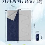 Bessport Lightweight Sleeping Bag, Ultralight Backpacking Sleeping Bag, 3 Season Waterproof for Adults Kids, Outdoor, Hiking, Camping