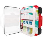 Be Smart Get Prepared First Aid Kit Hard Red Case 326 Pieces Exceeds OSHA ANSI Guidelines 100 People. Office, Home, Car, School, Emergency, Survival, Camping, Hunting and Sports, FSA / HSA Approved