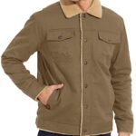 BIYLACLESEN Military Coats Winter Cargo Jackets Men Cotton Lightweight Jackets Working Jackets Button Front Jackets Winter Parka Windproof Hunting Jackets