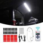 RT-TCZ Rear Glass Lift Gate LED Hatch Dome Light Bar for 1997-2024 Jeep Wrangler TJ JK JKU JL JLU Great for Camping Fishing and Other Outdoor Activities