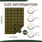Peryiter Packable Camping Blanket for Cold Weather Outdoor Windproof Puffy Stadium Blankets Camping Quilt with Zipper Portable Warm Blanket for Camping, Hiking, Travel, Stadium(4 Pcs)