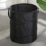 Leinoupt:Portable Trash can,Pop Up Trash Can, camper trash can,collapsible trash can,for Camping Garbage Can Collapsible,Clothes and Toys Recycle bin (Black)