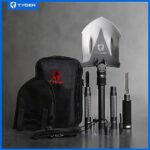 Tyger Auto Shovel TG-SV8U3217 Military Heavyduty Folding Compact Tool with 16-in-1 Multifunction for Off-Roading, Camping, Outdoor, Survivalist and Emergency