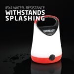 Eveready LED Camping Lantern, Bright Battery Powered Lantern, Water Resistant Hurricane Supplies, 100 Hour Run-time, Pack of 1
