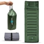 CAMP PLANET Sleeping Pad for Camping – 3.5 Inch Extra Thick Inflatable Camping Mattress Pad with Built-in Pump and Integrated Pillow – Waterproof Sleep Pad for Hiking, Backpacking, Road Trips