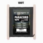 Paracord Rope 850 lb – 100ft 4MM Strong Heavy-Duty Parachute Spool para Cord Lanyard for Crafting, Tent, Camping, Clothes line, Hiking, Fishing, Survival Bracelet – Black