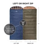 TETON Sports Celsius XL +20F Sleeping Bag; Great for Family Camping; Free Compression Sack; Green