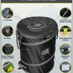 Trailersphere Collapsible Bin Trash & Recycle/Utility, Gone Camping Collection, Perfect for Camping, Laundry, Storage and Garden, Waterproof and Tear Resistance, Trash and/or Recycle