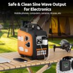 Portable Inverter Generator 2500W Gas Powered, Long Runtime Gas Generator for Camping, Tailgating, Home Emergency Use, EPA Compliant 2024 Version