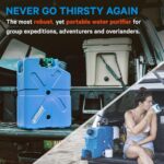 Lifesaver Jerrycan Water Purifier – Military Spec, Heavy Duty Water Purifier for Overlanding, Camping, Hiking, Emergency Preparedness and Survival Kit