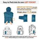 Outdoor Ventures Women’s Packable Lightweight Full-Zip Puffer Jacket with Hood Quilted Winter Coat