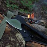 Schrade SCAXE10 11.1in Full Tang Hatchet with 3.6in Stainless Steel Blade and TPR Handle for Outdoor Survival Camping and Everyday Tasks , Black