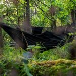 OneTigris KOMPOUND Camping Hammock with Net, Lightweight Portable Hammock with Warm Internal Cover & Tree Friendly Straps for Backpacking, Camping, Hiking, Travel, Beach, Backyard Od Green