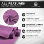 ScorchedEarth Microfiber Travel & Sports Towel Set – Quick Dry, Super Absorbent, Compact, Lightweight – for Camping, Backpacking, Hiking, Beach, Yoga, Swimming – Includes 2 Sizes + Carrying Bag & Clip
