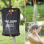 DkOvn Solar Shower Bag, 1/2/4 Pack 5 Gallons/20L Camping Shower Bag, Portable Shower Bag with Removable Hose and On-Off Switchable Shower Head for Camping Beach Swimming Outdoor Traveling(2 Pack)