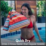 ECCOSOPHY Microfiber Beach Towel -Sand Free Towels are Quick Dry, Light Weight, Super Absorbent-Perfect Pool, Travel, Cruise, Camping Essentials – Oversized Extra Large for Adults (Cancun)