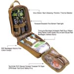 EVERLIT 250 Pieces Survival First Aid Kit IFAK EMT Molle Pouch Survival Kit Outdoor Gear Emergency Kits Trauma Bag for Camping Boat Hunting Hiking Home Car Earthquake and Adventures