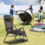 FDW Zero Gravity Chairs Patio Chairs Lawn Lounge Chair Patio Set of 2 with Pillow and Cup Holder Patio Furniture Outdoor Adjustable Dining Reclining Folding Chairs for Deck Patio Beach Yard