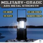 Mata1-USA LED Camping Lantern (Black), Emergency Light for Power Outages, Long-Lasting Battery-Powered Light w/ 3 Adjustable Brightness Levels, Collapsible Lamp for Indoor & Outdoor Use