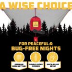 Wise Owl Outfitters Hammock Bug Net – The SnugNet Mosquito Net for Hammocks – Premium Quality, Mesh Hammock Netting w/Double-Sided Zipper – Essential Camping Gear, Red