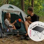 TREKOLOGY Small Camping Side Table That Fold Up Lightweight, Tent Table Folding Camp Table, Fold Up Camping Tables Small Portable Outdoor Beach Table