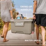 Coleman 316 Series Insulated Portable Cooler with Heavy Duty Latches, Leak-Proof Outdoor High Capacity Hard Cooler, Keeps Ice for up to 5 Days