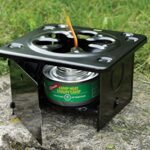 Coghlan’s Folding Stove, 5″ H x 6.5″ W x 6.5″ L , Black