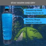 Viking Trek 350x Lightweight Adult Sleeping Bag – Warm & Breathable, Compact Camping Gear for Hiking and Backpacking – Camping Essentials – Includes 100% Waterproof Stuff Sack