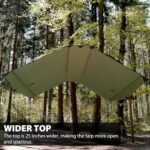 GEERTOP 14×12 ft Camping Tarp, Waterproof Tent Tarp Shelter Survival Tarp Rain Fly for Camping, Picnic, Beach, Festival, Outdoor Activities