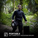 72 HRS Premium Portable Camping Toilet Seat with Lid for Camping, Hiking, Emergencies – Perfect for Emergency Preparedness, Backcountry, Car, Boat, Road Trips (No Bucket)